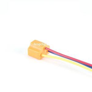 Coche New Energy 3 agujeros intermitente enchufe con cable coche Faro de cerámica <span class=keywords><strong>H4</strong></span> enchufe con cable - Product Image 1