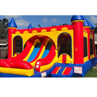 Toboggan aquatique gonflable, château gonflable pour enfants, pour fête d'anniversaire