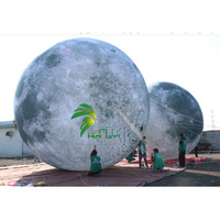 Méga ballon gonflable de lune décoration extérieure publicité planètes gonflables sphère d'air