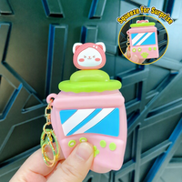 Nouveau Pendentif Squishy Console de Jeu Cartoon Créative, Jouet Anti-stress à Presser Élégant et Croquant, Porte-clés, Boîte Mystère, Vente en Gros
