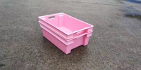 Boîtes de rangement en plastique empilables et emboîtables, écologiques, solides, pour déménagement et transport