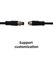 Cable de Alimentación Industrial con Clasificación de Impermeabilidad IP67, Macho a Hembra, PVC, M8, 3 Pines, 4 Pines, 6 Pines, 8 Pines, Código A