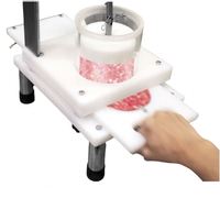 Machine à former des galettes de hamburger arrondies manuelle DAWNTECH, nouvelle, 220V, acier inoxydable 304, faible consommation d'énergie, haute vitesse, garantie de 3 ans