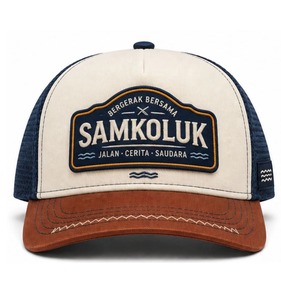 Custom Red Embroidery Trucker <b>Cap</b> 6 Panel Mesh Back Adjustable <b>Snap</b> Hat Unisex Outdoor Lifestyle Headwear - Product Image 5