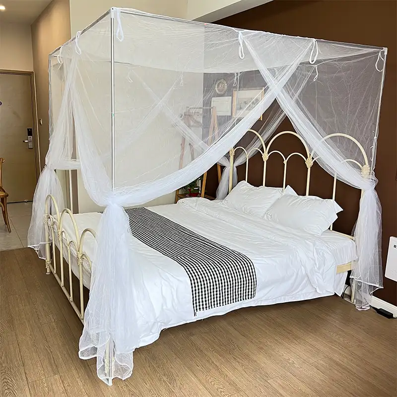 蚊帳キングサイズベッドmoustiquaire柔軟なベッドカーテンベッドクラウンキャノピー長方形蚊帳工場直販