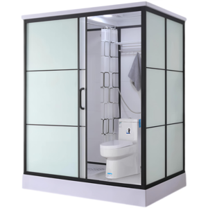 Unité de salle de bain préfabriquée au design moderne porte coulissante plateau rectangulaire cabines de <span class=keywords><strong>douche</strong></span> pliantes élégantes cloisons de toilette cabines de <span class=keywords><strong>douche</strong></span> - Product Image 6