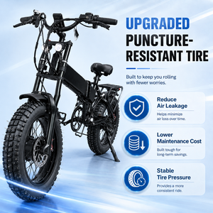 Foldable 20*4 Inch Fat Tire EBike 52V21AH Folding <b>Bike</b> Dual Motor Power <b>Bike</b> Hydraulic 80KM Mileage for Adults - Product Image 6