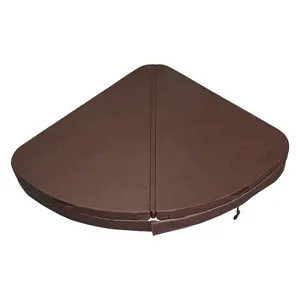 Cubierta triangular para bañera de hidromasaje, cubierta de plástico duro para spa, novedad