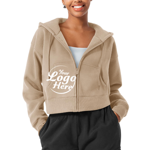 Sudaderas con Capucha Estampadas de Felpa para Mujer, Sudaderas con Cuello Redondo, Ropa de Otoño e Invierno de Longitud Regular con Bolsillos - Product Image 1