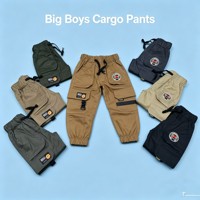 Pantalon cargo kaki à séchage rapide pour bébés garçons, modèle YQ269, taille 20-30, styles à poches, vente en gros, 5,25 dollars