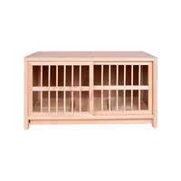 Facile à installer porte modulaire en bois cloison mobile course Pigeon nid boîte bois élevage Pigeon Cage pour oiseaux