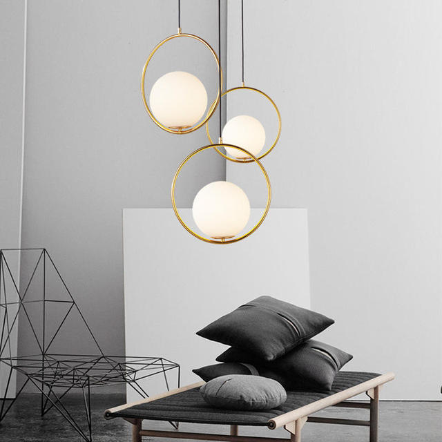 Modern Art Glass LED Pendant Lamp for Living Room Kitchen Home Restaurant Wholesale Contemporary Chandeliers Pendant Lights