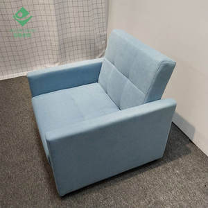 Tối giản vải sofa giường với gỗ chân chuyển đổi <span class=keywords><strong>futon</strong></span> cho không gian nhỏ văn phòng trưa nghỉ ngơi ngủ sofa - Product Image 6