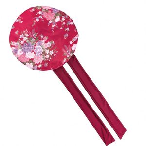 Gorro de pelo de satén extra grande con gorros de dormir envolventes con banda de cinturón colas gorro de seda gorro de noche de satén - Product Image 2