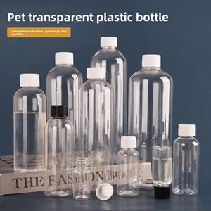 卸売カスタマイズ3-1000ml PET透明プラスチックボトル小型薬瓶蓋付き液体ボトル - Product Image 2