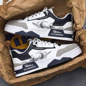 <span class=keywords><strong>Scarpe</strong></span> da Designer per Uomo, Sneakers con Stampa Effetto Inchiostro, Suola Rialzata, Antiscivolo, Comode per Uso Quotidiano e Corsa - Product Image 3