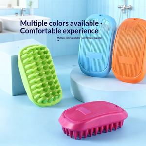 Ensemble de brosses à shampoing pour animaux de compagnie, en silicone, doux et sûr, tête réglable, nettoyage en profondeur, massage apaisant, outil pour chiens et chats - Product Image 6