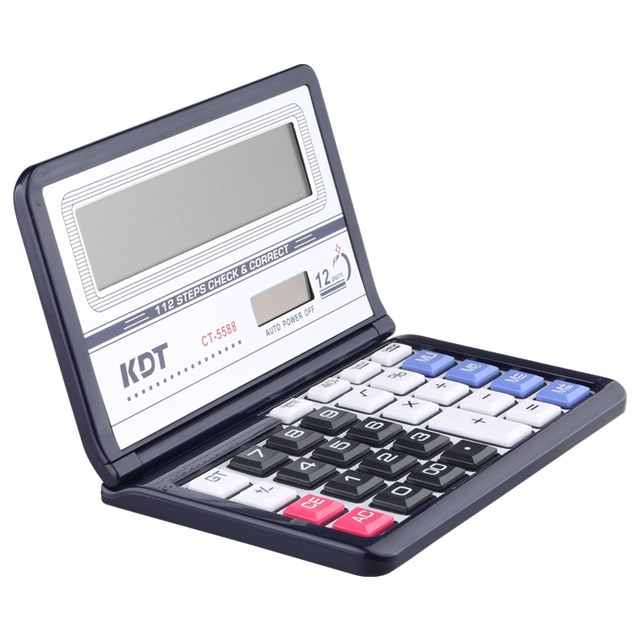 Business Partner Solar Energy 12 Digits Folding Desktop Calculator