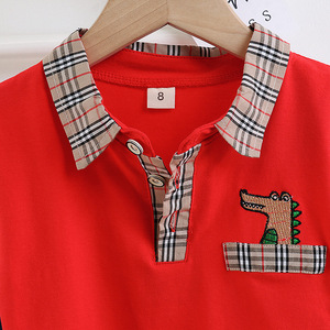 Produits les plus vendus : Costumes pour garçons, vêtements pour enfants, style sport scolaire, avec revers, coutures colorées, lettres et motifs floraux - Product Image 2