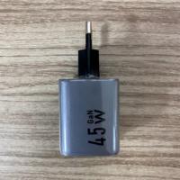 Chargeur de téléphone 45W rapide GaN PD3.0 USB-C, adaptateur mural avec charge rapide PPS pour ordinateur portable, tablette, appareils mobiles, prise EU US, OEM ODM