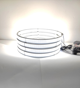 Feux de roue LED blanc pur 17 pouces 5 rangées DC12V pour camion, kit d'éclairage de jante étanche IP67 avec 2 télécommandes - Product Image 6
