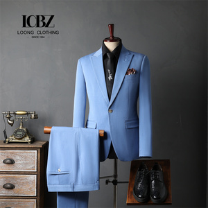 High-end Men's <strong>Suit</strong> Formal Business Attire British Gentleman's Casual Professional Wear <strong>Korean</strong> Style Slim Fit Fashion <strong>Suit</strong> - Product Image 3
