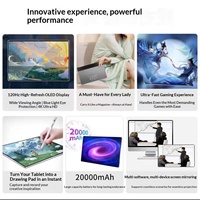 Tablet Pad Pro 4G 16GB + 512GB Kompatibel Semua Jaringan Android MTK Layar 10.1-inci Perangkat 2-in-1 untuk Pekerjaan Kantor, Hiburan, dan Game