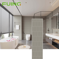 Vente flash - Panneaux muraux de salle de bain modernes en SPC, imperméables et ignifuges, pour la décoration intérieure des murs