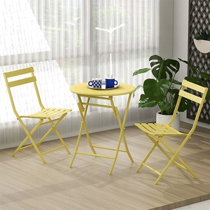 Gấp ngoài trời quán cà phê Dinning Bistro Bàn và ghế đặt - Product Image 6