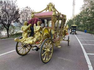 Nouveau produit de haute qualité chariot Royal Horse utilisé Sculpture chariot à chevaux à vendre - Product Image 4