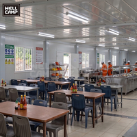 WELLCAMP Solution clé en main pour camp minier modulaire, maisons conteneurs avec hébergement préfabriqué, bureau, cantine, toilettes