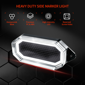 Luz LED de Marcador Lateral para Camiones de Trabajo Pesado, para <span class=keywords><strong>Scania</strong></span> Volvo 90V, Luz de Advertencia Ámbar Dinámica, Luz de Marcador Dinámica Roja - Product Image 2