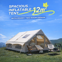 Populaire 12 ㎡   Tente gonflable en coton avec cheminée pour camping