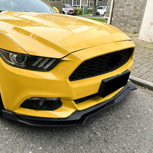 Amp-Z Ford Mustang Mk6 2015-2017 Front <b>Lip</b> <b>Splitter</b> Carbon Fiber Texture Matte Finish Exterior Modification - Product Image 2