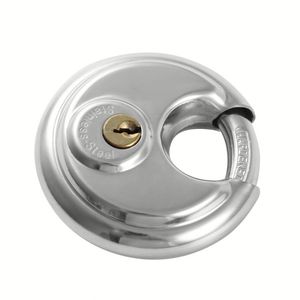 ANLI 70MM Acier inoxydable robuste de sécurité # 304 cadenas à disque ronds combinés et clés - Product Image 4