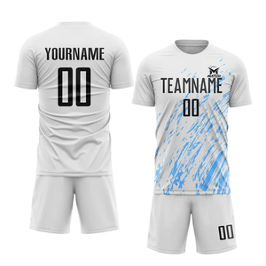 Conjunto de Camiseta y Pantalones Cortos de Fútbol Sublimados, Transpirables, de Manga Corta, para Todas las Temporadas, Ropa Deportiva para Adultos - Product Image 1