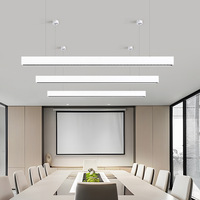 Ecolux Commercial LED Linéaire Lumières Noir Home Office Aluminium Suspension