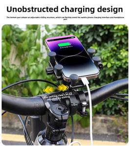Soporte Universal para Teléfono de Bicicleta de Aleación de Aluminio <span class=keywords><strong>ES</strong></span>-PH-05, Resistente a Impactos y al Agua, para Navegación en Bicicletas de Montaña, Carretera y Motocicletas - Product Image 5