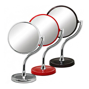 Dual Sided Rotatable <b>Vanity</b> <b>Mirror</b> <b>With</b> Magnifying Feature Durable ABS Plastic Desktop Makeup <b>Mirror</b> - Product Image 1