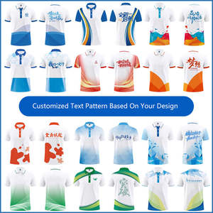 Logotipo personalizado al por mayor de fábrica para uniformes de punto de manga corta para camisas de transferencia de calor DTG Impresión digital de secado rápido - Product Image 4