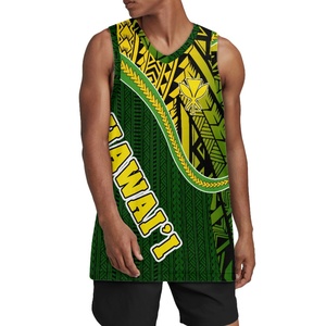 Vêtements polynésiens imprimés hawaïens personnalisés les plus vendus uniforme de basket-ball de sport décontracté pour hommes impression sur demande - Product Image 1