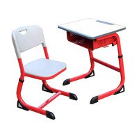 Bureau et chaise d'étudiant de lycée de haute qualité, Table d'étude d'étudiant unique à vendre