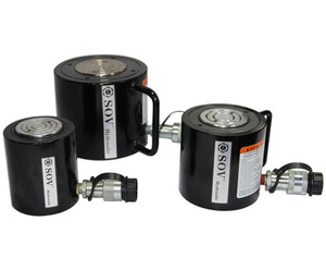 Vérin hydraulique à simple effet de 250 tonnes à faible hauteur pour l'installation et l'entretien d'équipements lourds dans des espaces confinés - Product Image 3