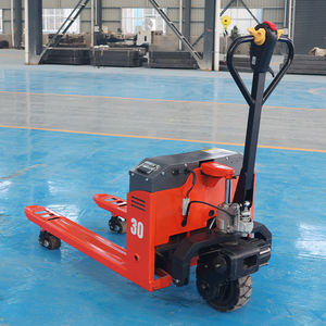 Chariots élévateurs à palettes en acier inoxydable semi-électrique Walk-Behind capacité 1-10T vente en gros Mini gerbeur de palettes hydraulique - Product Image 1