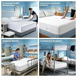 Premium Bed Bug Proof Box Spring Encasement Waterproof <strong>Zippered</strong> <strong>Mattress</strong> <strong>Protector</strong> Box Spring <strong>Mattress</strong> Cover Bed <strong>Protector</strong> - Product Image 4