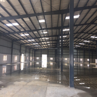 Galpones de acero industrial de diseño moderno cobertizo de metal prefabricado para Taller y salón para la cría de cabras