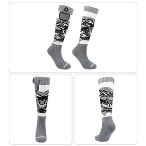 Chaussettes chauffantes rechargeables en tricot fin Coolmax EH Winter Crew pour le sport, le cyclisme, le patinage, la chasse - Product Image 2