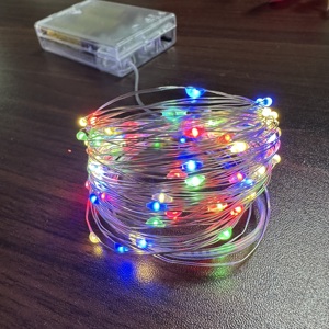 1m 2M 3m Cổ Tích chuỗi đèn <span class=keywords><strong>flash</strong></span> mini LED Đồng ánh sáng đầy sao cho đám cưới giáng sinh bao bì trang trí pin Powered - Product Image 4
