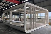 Nouvelle tendance 2026, maison conteneur en acier portable de luxe sur mesure de 20 pieds, cabane miniature détachable de type Apple pour usage en villa