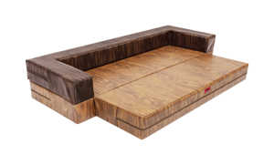 Gỗ-hạt phong cách có thể gập lại hình chữ nhật <span class=keywords><strong>Sofa</strong></span> giường cho chó mèo dễ dàng làm sạch có thể tháo rời Thoải mái thoáng khí bền có thể giặt carton - Product Image 5